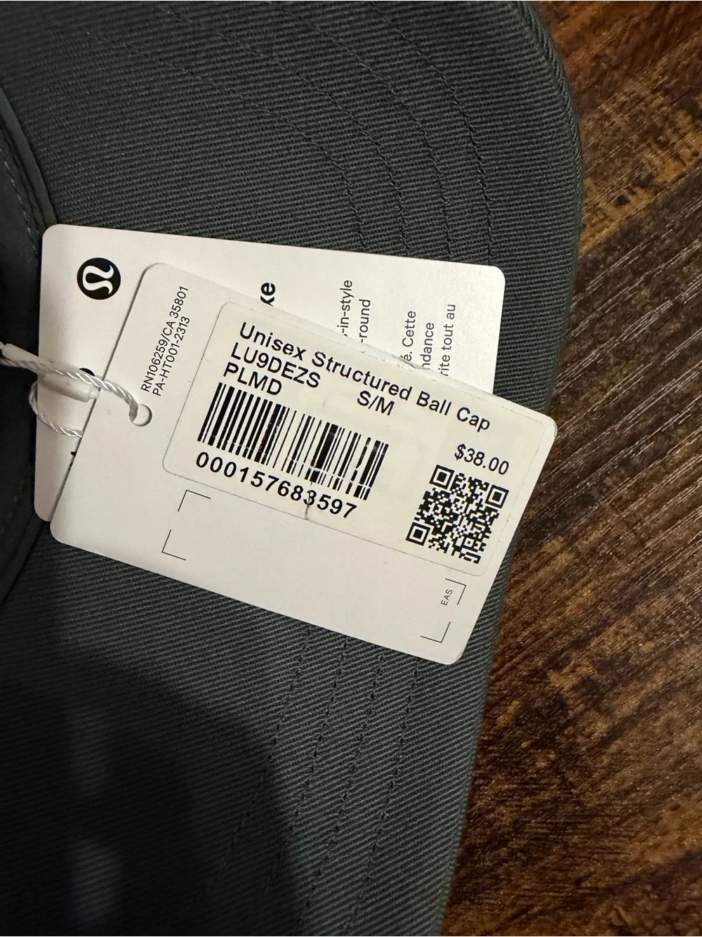 lululemon athletic Olive Green Embroidered Baseball Cap